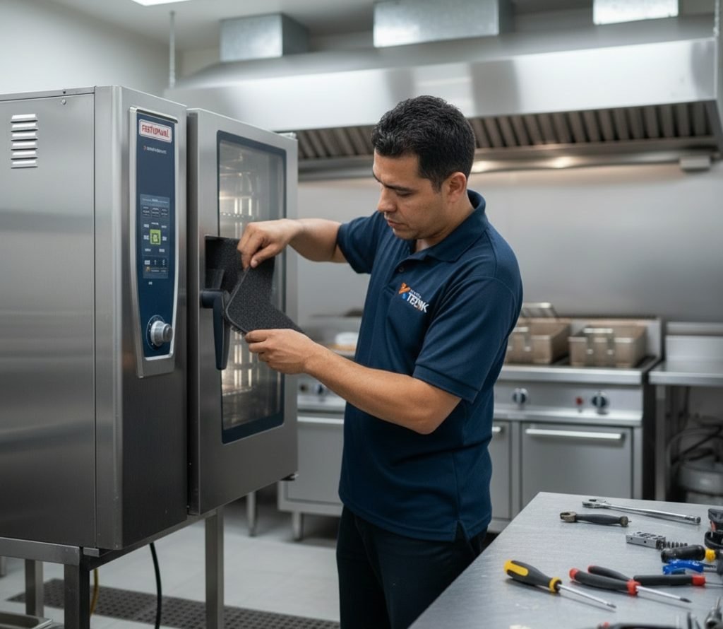Instalación y Mantenimiento de filtros en horno rational