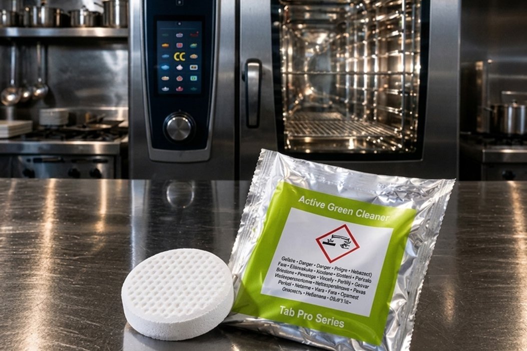 ¿Qué es la pastilla de limpieza verde de Rational